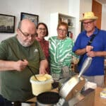 Hier gab es heiße Waffeln