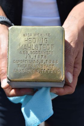 Der neue Stolperstein f&uuml;r Hedwig Mahlstedt