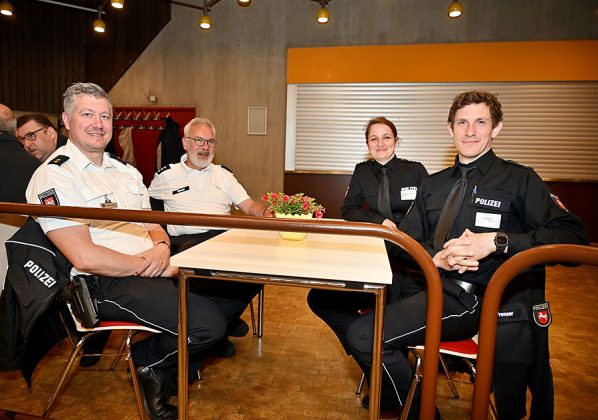 Das Polizeikomissariat war gut vertreten