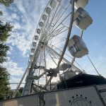Das White Wheel transportiert die Besucher in 38 Meter Höhe.