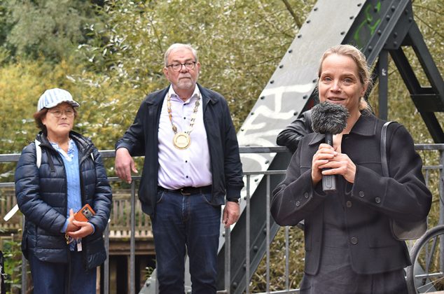 Das Ensemble &bdquo;Klangk&ouml;rper&ldquo; begleitete die kleine Feierstunde k&uuml;nstlerisch