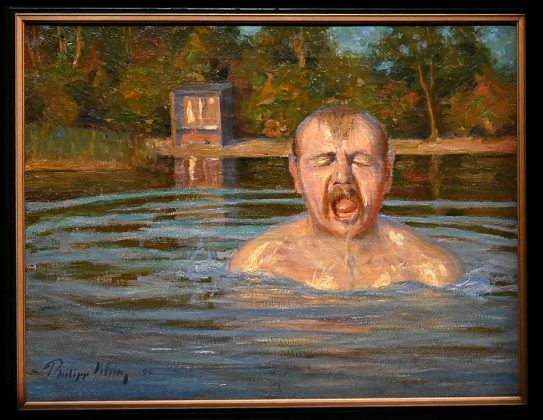 Hier taucht ein Maler auf: H&ouml;chstwahrscheinlich zeigt das Bild den Maler Lovis Corinth