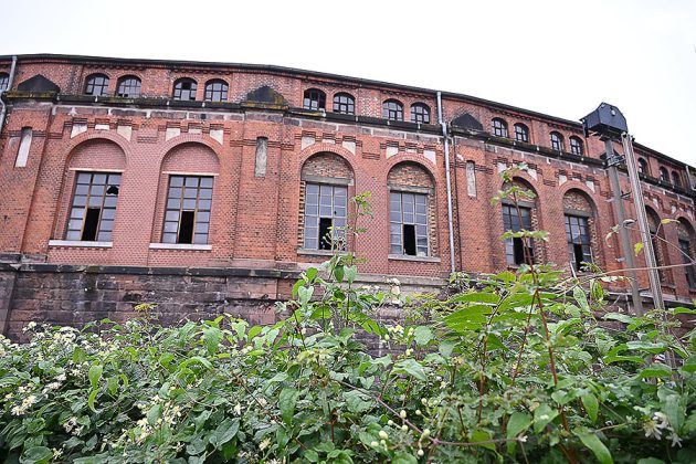 Der historische Lokschuppen an der Bultstra&szlig;e war beim Tag des offenen Denkmals mit dabei.