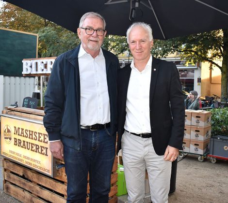 Zwei B&uuml;rgermeister: v.l.: Willi Lindenberg und Thomas Klapproth